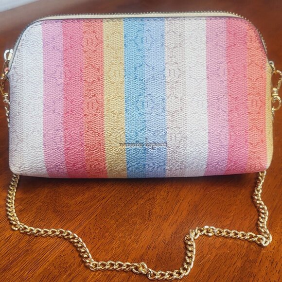 Nanette Lepore ~ Rainbow Clutch/Small Shoulder Bag ~ *Excellent Condition - Picture 1 of 9